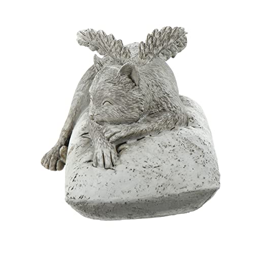 BCOATH Engel Katze Ornamente kleine Katzenfiguren Gedenkkatzenengel Katze mit Katzen-Denkmal Kätzchengeschenke katzenangel Katzen Angel Gedenksteine ​​für Haustiere Tribut-Statue Harz von BCOATH