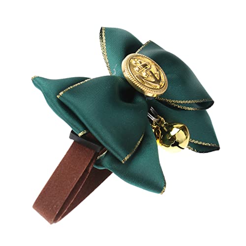 BCOATH Glocke Welpenhalsband Welpen Kleines Welpenhalsband Hund Nackenzubehör Für Haustiere Katzenfliege Kätzchenhalsband Abbrechbar Bowtie-kätzchen-Kragen Green von BCOATH