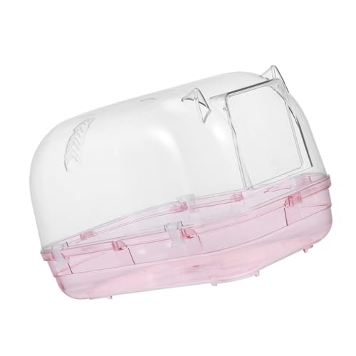 BCOATH Hamster Badezimmer Hamster Sandkasten Meerschweinchen Toilette Kleine Haustier Toilette Badewanne Für Hamster Kleine Haustier Badewanne Transparentes Meerschweinchen von BCOATH