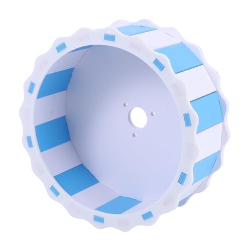 BCOATH Hamster spielt Rad Hamster Spielzeug hamsterspielzeug Hamster Exercise Toy Hamsterkäfig Hamsterräder Igelrad Spielzeuge Haustier Holzrad Spielzeug Hamsterrad Spielzeug Bambus Blue von BCOATH