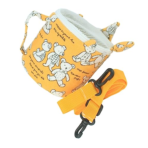 BCOATH Hamster-tüte Zum Mitnehmen Hundeträger Kleine Haustiertaschen Welpen Outdoor Handtasche Reisetasche Für Kleintiere Mini-Handtasche Igel Tragetuch Haustierkäfig Yellow Polyester von BCOATH