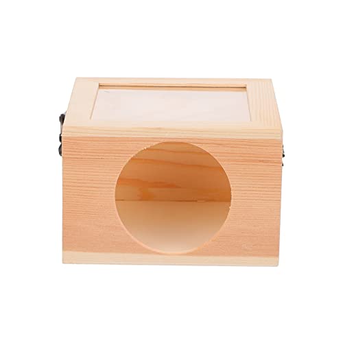 BCOATH Hamsterhütte Hamsterhaus Rennmaus Hütte Hamsterversteck Aus Holz Zwergenversteck Aus Holz Holzhütte Spielspielzeug Tierversteck Hütte Hamster Schläft Haustier Hölzern Versteck von BCOATH