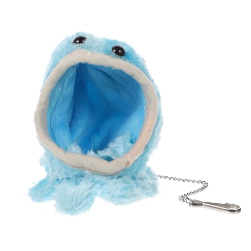 BCOATH Hamsternest Papageienspielzeug ausgestopfter Hamster Flauschige Kuscheltiere Plüschtier Spielzeuge hamsterbett pet Supplies schaukel Haustierbett Hängematte für Hamster Tuch Blue von BCOATH