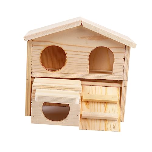 BCOATH Hamsterspielzeug Aus Holz Meerschweinchenhäuser Und Verstecke Hasenhaus Hamsterhaus Hamster Backenzahn Hamsterhütte Hamsterkäfige Winziges -kit Betthamster Ratte Protokoll von BCOATH