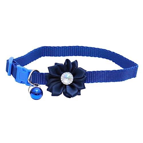 BCOATH Haustier-Halskette Glockenhalsband Für Haustiere Kleines Welpenhalsband Katzenhalsband Bandana Kleidungsetiketten Haustier Katze Cosplay Kostüm Schnalle Haustier Kragen Blue von BCOATH