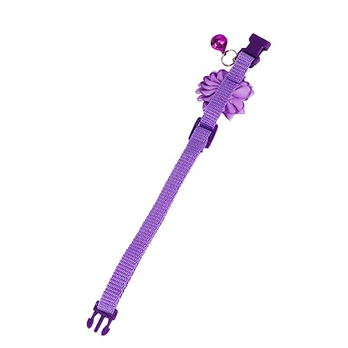 BCOATH Haustier-Halskette Welpen Tag-Kragen Schnellverschluss-Halsband Für Welpen Haustier Bowknot Kragen Für Halsband Für Hundemarken Halskette Für Haustiere Violet von BCOATH