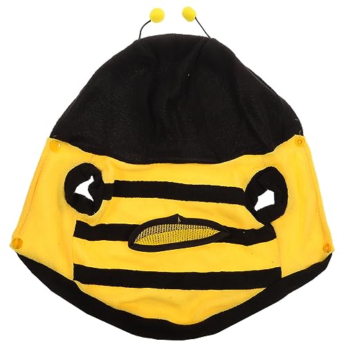 BCOATH Hund Einteilige Kleidung hundemantel Dog Raincoat hundekleider bee Costume Dog Clothes kleines hundehalsband Weihnachtskatzenkostüm Bienen-Cosplay-Kleidung Verkleidungskostüm Black von BCOATH