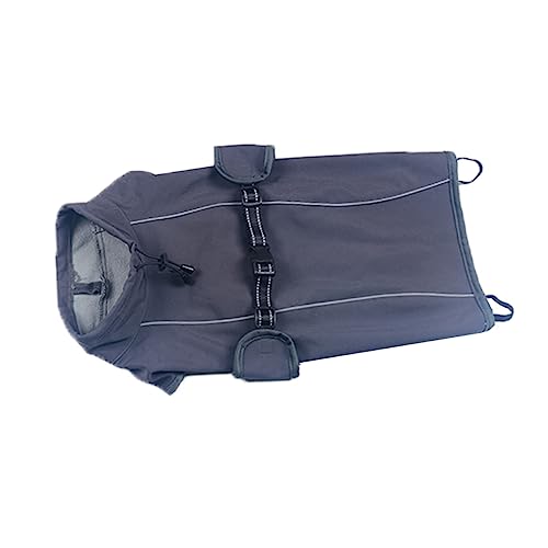 BCOATH Hundejacke Für Große Hunde Reflektierender Wasserdichter Herbst/Winter Regenmantel Ideal Für Haustiere Bequem Und Warm Perfekter Schutz Bei Regen Und Kälte von BCOATH