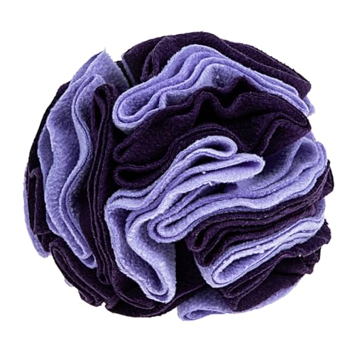 BCOATH Hundeschnüffelball Schnüffelbälle Für Hunde Hund Schnüffelt Bälle Spielzeugbälle Für Hunde Welpenresistentes Spielzeug Kleines Kauspielzeug Für Hunde Haustier Polarfleece Lavender von BCOATH