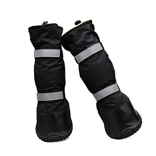 BCOATH Hundeschuhe wasserdichte Pfotenschutzstiefel Für Hunde Größe XS Robuste Anti Rutsch Sohle Für Outdoor Und Winterbedingungen von BCOATH