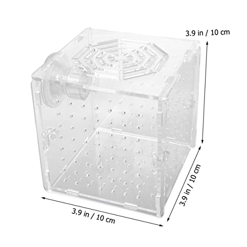 BCOATH Kasten isoliertes Aufzuchtbecken Netz Probenbehälter für Aquarien großer Laufstall Zuchtnetz Fischzuchtbox Fischzuchtbehälter mit Saugnapf gehäuse Zuchtbecken für Aquarien von BCOATH