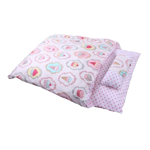 BCOATH Katze Schlafsack sleepign Kissentasche Reisehöhlenbett für Kätzchen Katzennest cat House katzenhaus Schlafsack für Haustiere Bettmatte für Haustiere Eingebaute Federbaumwolle Rosa von BCOATH