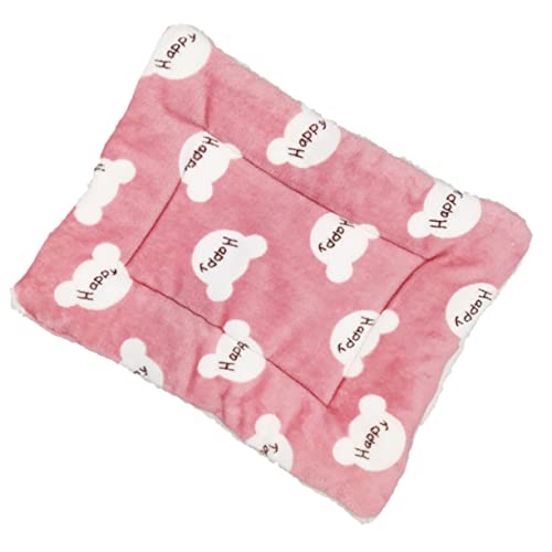 BCOATH Katzendecke Animal Polster tierkissen Tiermatte catsbests Hunde Liege Welpendecke Hundebett Hund schlafmatte Plüschdecken Schlafmatten hundebox pad Boden schlafmatte Polyester Rosa von BCOATH