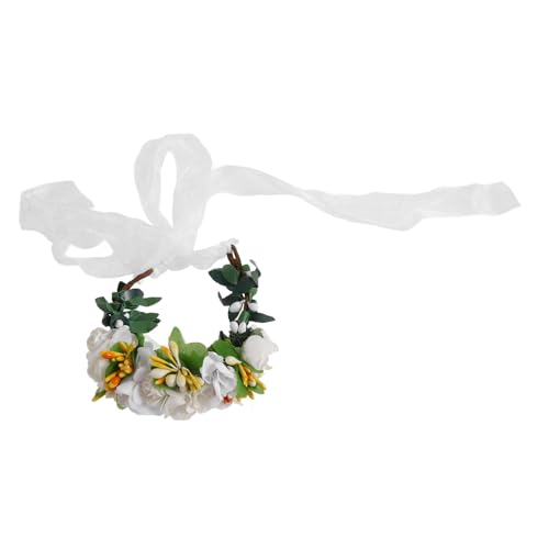 BCOATH Katzenkopfbedeckung Blumen-katzenhalsband-dekor Entzückendes Hundehalsband Hundekostüm Katzenhalsband Für Haustiere Haustierhalsband Mit Blumendesign Blumenhundekostüm Stoff von BCOATH