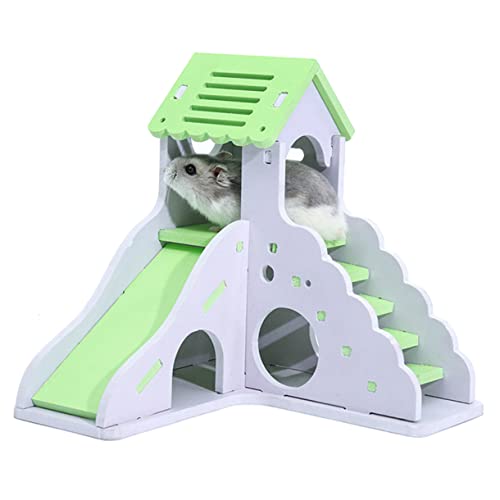 BCOATH Katzenspielzeug Kletterspielzeug Kaninchenspielzeug Hamster Spielhaus Kleintierhaus Hamster Kletterspielzeug Holzhaus Meerschweinchen Haustierhaus Hamsterhaus Käfig Zum Klettern von BCOATH