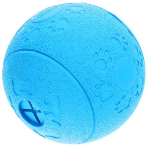 BCOATH Kauspielzeug Für Hunde Ballspielzeug Für Hunde Puzzle-Spielzeug Kauspielzeug Für Kleine Welpen Interaktives Spielzeug Für Hunde Haustierball Unverwüstlicher Hund Sky-Blue Gummi von BCOATH