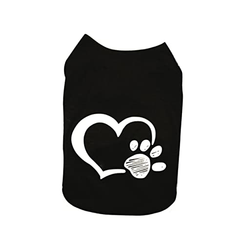 BCOATH Kleider Hundehemd Pyjama-Shirts Schwarzes Pyjama-Set Sommerhemden nkleidung Katzenhemden Für Katzen n-Overall Jacke Sommerkleid Kleidung Combo-Platte Liebe Baumwolle von BCOATH