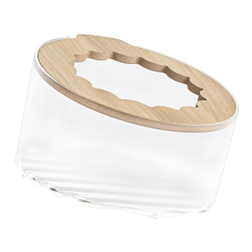 BCOATH Kleine Hamster Wanne Badewanne Für Zwerghamster Klare Hamstertoilette Hamsterhaus Transparentes Pp-sandbadehaus Meerschweinchen Badezimmer Chinchilla-Sand Als Material Holz von BCOATH