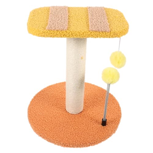 BCOATH Brief Katze Scratch Post Freizeit Dekorative Indoor Katze Baum Sisal Teaser Spielzeug von BCOATH