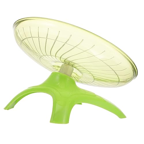 BCOATH Laufrad für Hamster Ratte Hamster Laufrad Hamster läuft Spinner Räder Spielzeuge Hamster Spielzeug hamsterspielzeug Leises Rennmäusenrad Rennmaus Rad Igelrad Plastik Light Green von BCOATH