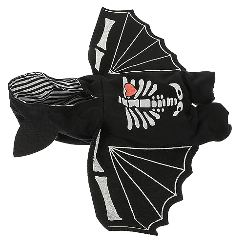 BCOATH Lustiges Outfit Zartes Welpenkostüm Kostümzubehör Für Welpen Welpenzubehör Halloween-Hunde-Outfit Chihuahua-kostüm Dekoratives Hundekostüm Fledermausflügel Für Haustiere Polyester von BCOATH