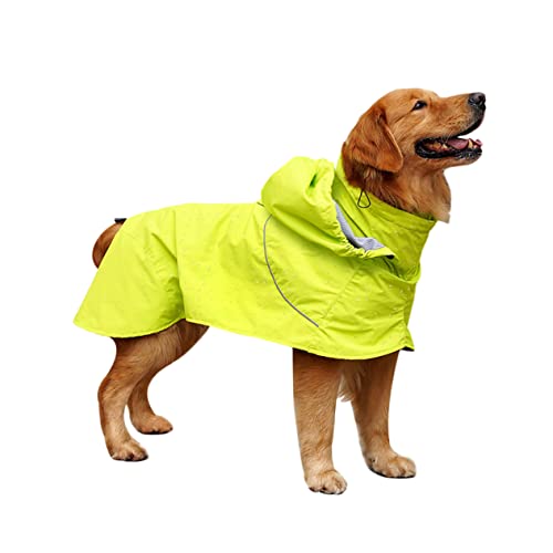 BCOATH Regenmantel Für Haustiere Hunderegenjacke Nylon Regenbekleidung Hoher Kragen Verstellbare Größe Stylischer Hundemantel Unverzichtbare Haustierkleidung von BCOATH