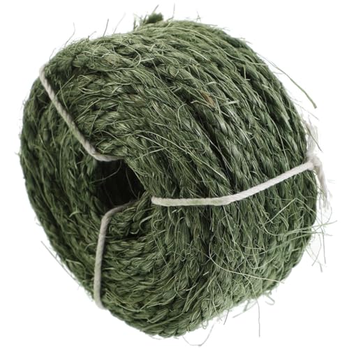 BCOATH Katze Kratzbrett Sisal Natürliche Sisal Rolle 6mm x 15m Strapazierfähiges Sisal Seil Für Katzenkratzbäume Und Kratzmatten Ideal Für Den Täglichen Gebrauch Als Ersatz Für Katzenkratzmöbel von BCOATH