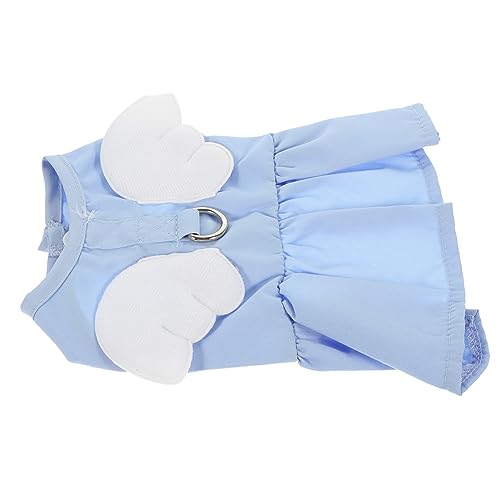 BCOATH Hundeshirt Outdoor-haustierweste Hundekleidung Welpen Weste Sommerlicher Hunderock Katze Weste Outdoor-haustierkleidung Baumwolle Polyester Sky-Blue von BCOATH