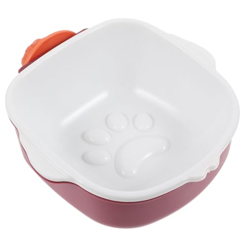 BCOATH Slow-Food-Bowl Hundefutter Hundenapf für Kiste langsame Futternapf pet Water Bowl pet Food Container Leckerli-Schüssel für Welpen hundebox wassernapf kein verschütten Plastik Weiß von BCOATH