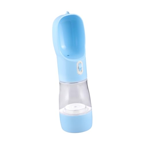 BCOATH Wasserfutterspender Hundefutter Trinkbrunnen Für Hunde Haustier-wasserflasche Tiernahrungsflasche Hund Wasserflasche Wasserbecher Reisewasserflasche Für Hunde Sky-Blue von BCOATH