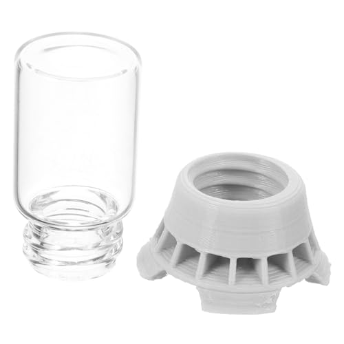 BCOATH Wasserspender für Haustiere Wasserspender für Ameisen Ameisenhalterwerkzeuge Ameisenwassertränke Wasserstation für Ameisen Ameisenschale Ameisentränkebecher Glas Light Grey von BCOATH