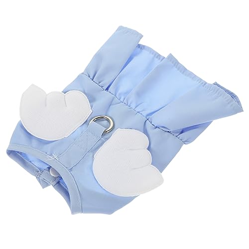 BCOATH hundekleidung hundebekleidung Haustierbekleidung mit modischem Design Katzenkleid Dog Clothes Welpenkleid sommerliches Haustierkleid Weste für Katze Baumwolle Polyester Sky-Blue von BCOATH