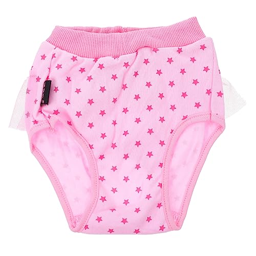 BCOATH physiologische Hosen für Haustiere weibliche hundeunterwäsche Hündchen Windeln weiblich Hundehose Hunde Matte hundepolster reizwäsch Heimtierbedarf Haustier-Höschen Baumwolle Rosa von BCOATH