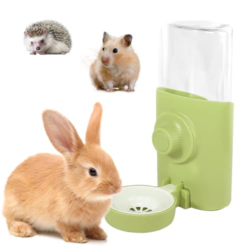 Automatischer Wasserspender Kaninchen, 500ml HäNgend Haustier Trinkflasche, Meerschweinchen Chinchilla Kaninchen ZubehöR, Hasenspielzeug, Hamster Trinkflasche Kaninchen Futternapf von BDBFPAN