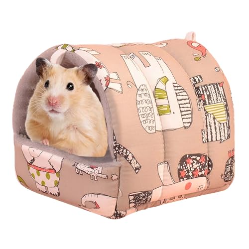 BDBFPAN Meerschweinchen Bett, Meerschweinchen Haus Meerschweinchen Zubehoer Meerschweinchenversteck Waschbar rutschfeste Erdbeere Igel Haus Pad, Hideout Käfig Höhle Bett Für Chinchilla Ferret Gerbil von BDBFPAN