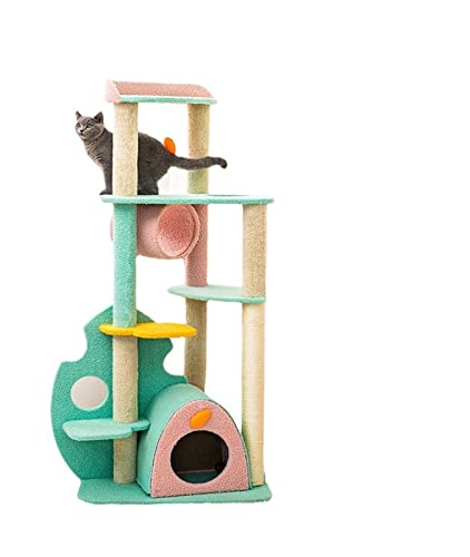 Katzen-Kletterbaum, Katzen-Klettergerüst, Katzenstreu, Katzengestell, Katzenbaum, großer Katzenkratzbaum, Spielzeug für den täglichen Bedarf der Katze, Katzenbaum-Vision von BDDCYWY