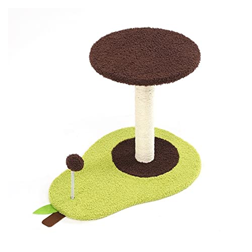 Katzenkletterbaum Avocado Katzenklettergerüst großes mehrschichtiges Haustier Katzenklettergerüst Katzentoilette Katzenbaum Stabiler integrierter Katzentisch Katzenbaum (Farbe: Gold) Vision von BDDCYWY