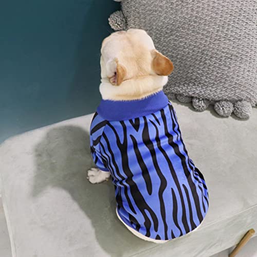 1 Stück Kleidung Welpen Winter Warme Kleidung Französischer Hund Blau, XL von BDSTT