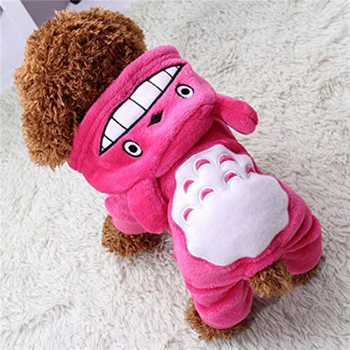 1 Stück Warm Weich Fleece Haustier Hund Katze Kleidung Cartoon Hund Rosa XXL von BDSTT