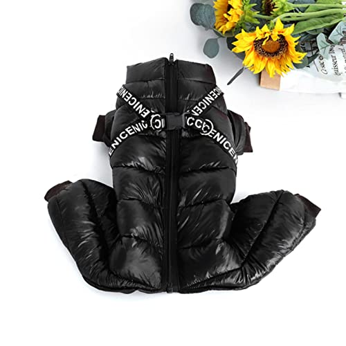 1 Stück Winter Hundebekleidung Super warme Hundejacke Haustierjacke Mantel-Schwarz, 14 von BDSTT