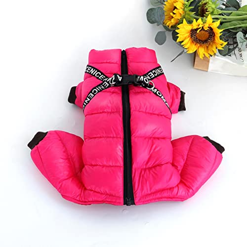 1 Stück Winter-Hundenkleidung Super warme Hundejacke Haustier Mantel-Rose,12 von BDSTT