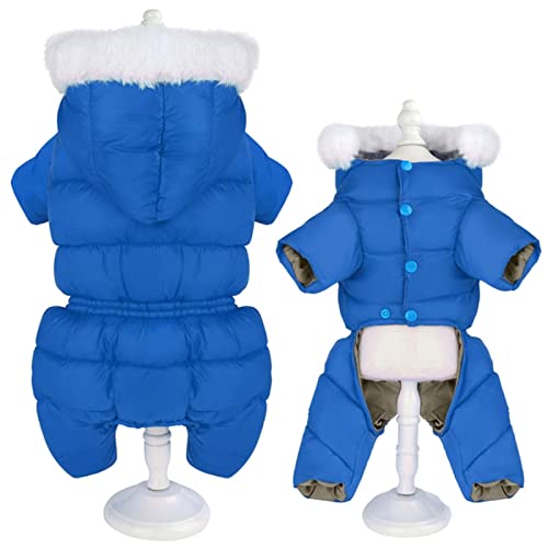 1 x Winterkleidung, warmer Hundemantel, wasserdicht, Blau, Größe 12 von BDSTT