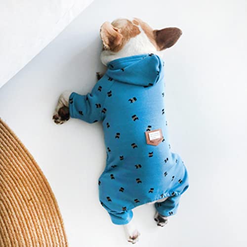 Hunde-Kapuzenpullover für den Winter, warm, Blau, Größe XXL, 1 Stück von BDSTT