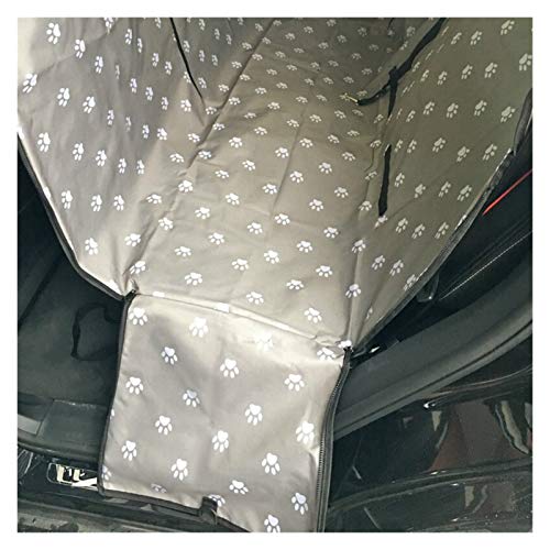 Autositz für Hunde Hundeträger wasserdichtes hinteres hintere Pet Hund Autositzbezug Matten Hängemattenschutz mit Sicherheitsgurt Transportin (Color : Grey, Size : 130x150x38cm) von BDXMKS