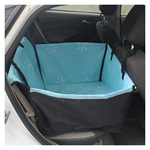 Autositz für Hunde Pet Carrier Hundeauto Sitzbezug Tragen for Hunde Katzen Matte Decke hinten Hängematte Protector Transportin Perro (Color : Sky Blue, Size : 60x35x53cm) von BDXMKS