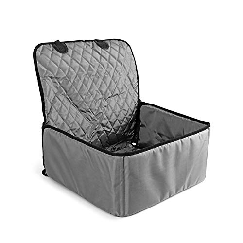 Autositz für Hunde wasserdichte Haustier Auto Träger Hund Sitzbezug Matte Outdoor Tragen Taschen Multifunktions Auto Reisezubehör Hundetasche (Color : Grey, Size : 58x45x45cm) von BDXMKS