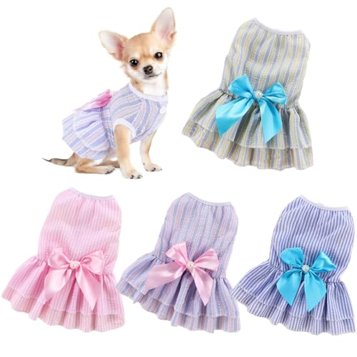 BEAHING Hundekleidung für kleine Hunde, 4pcs Hundeger von BEAHING