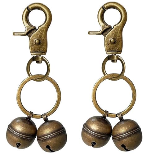 BEAHING Kragenglocke, Hund Bell 2pcs Messing 4,13 -Zoll -Katzenglock von BEAHING