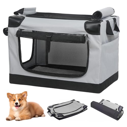 Großer Katzenträger, Katzenträger mit waschbarer Matte, 20x14x14 Comply Craltlapsible Cat -Träger für den Transport, atmungsable tragbare weiche große Katzenträger für Katzen Hunde, Katzenträger weic von BEAHING