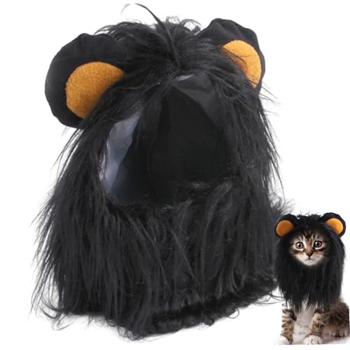 Lions Cat Kostüm, Lions Kostüm für Katze, einstellbares Löwenkostüm für Katze, Waschbar komfortable Löwen Haarkatze Kostüm für Halloween Christmas Ostern Festival Party Aktivität, S, Kätzchen Kostüm von BEAHING